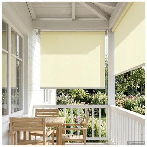 Voletta a rullo con protezione UV Crema 100 x 140 cm Poliestere - Foto 2