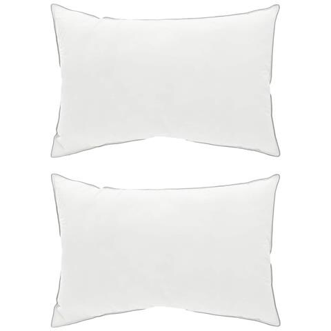 Cuscino 2 pz 50 x 75 cm Lana Australiana Bianco - Foto 1