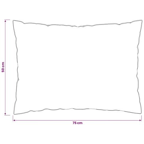 Cuscino 2 pz 50 x 75 cm Lana Australiana Bianco - Foto 7