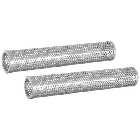 Tubo affumicatore 2 pz Ø 5 x 30 cm Acciaio Inox 304 Argento - Foto 1