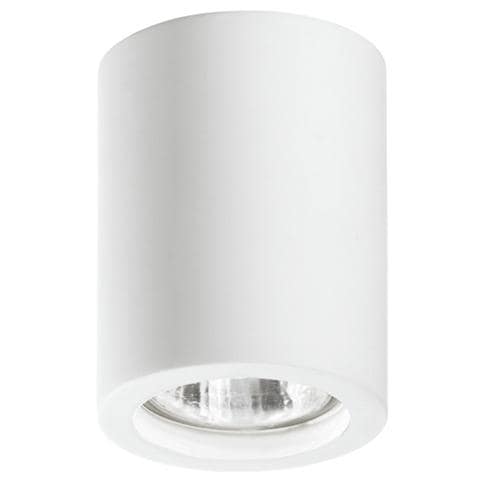 Plafoniera cilindrica fissa Space finiture gesso con portalampade GU10 - Foto 1