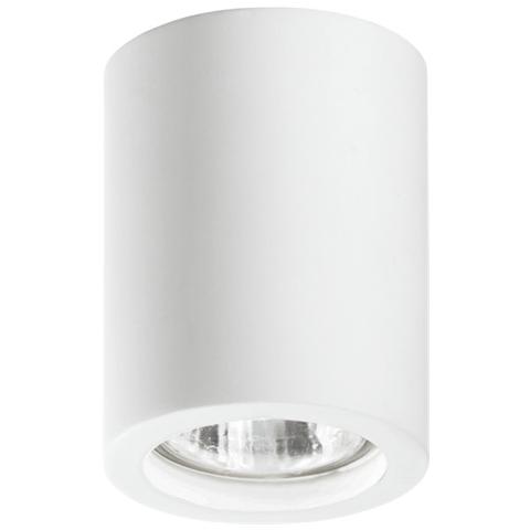 Plafoniera cilindrica fissa Space finiture gesso con portalampade GU10 - Foto 2