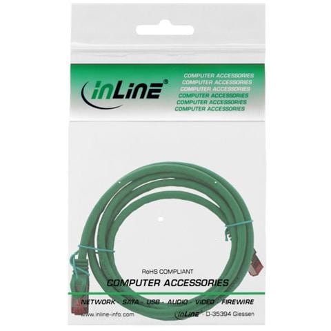 cavo patch per rete dati lan cat. 6, 2x rj45, doppia schermatura sftp (pimf) , halogenfree, colore verde, 3m - Foto 2