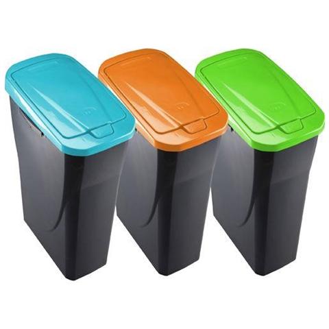 PATTUMIERA per RACCOLTA DIFFERENZIATA Colore VERDE 25 Litri ECOBIN 25 - Foto 1