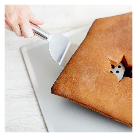 Paletta da cucina forata con manico tondo 32 cm - Foto 2