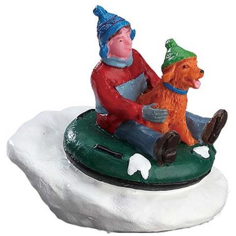 Bimbo E Cane Su Slittino - Tubing Buddies - Foto 2