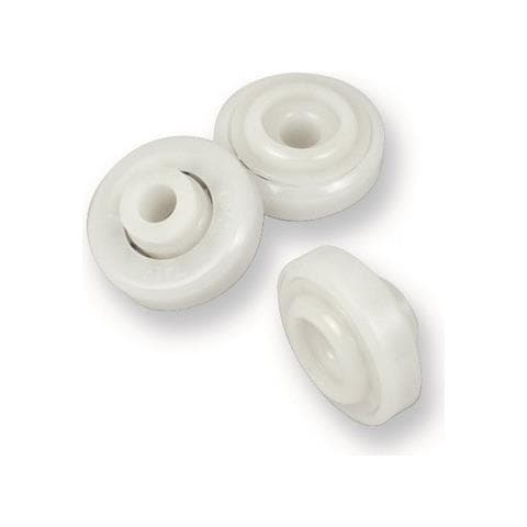 Cuscinetti E Sfere In Delrin X Doccia, Cuscinetti In Delrin Per Cabine Doccia Con Sfere In Delrin Mm. 24x6x6 Altezza Mm. 7,5 (numero Pezzi Per Confezione 2) - Foto 2