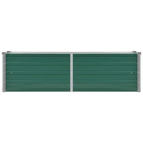 Fioriera Per Giardino In Acciaio Zincato 160x40x45 Cm Verde - Foto 2