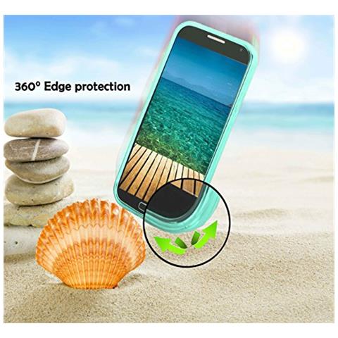 Custodia Compatibile Con Samsung Galaxy J1 2015 In Candy Blu - Coperchio Protettivo In Silicone Tpu Flessibile - Foto 2