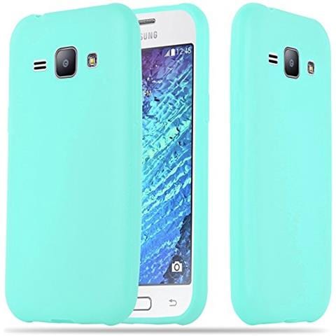 Custodia Compatibile Con Samsung Galaxy J1 2015 In Candy Blu - Coperchio Protettivo In Silicone Tpu Flessibile - Foto 1