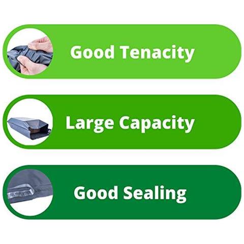 Grande Plastic Bag Francobollo Large Size 17 X 24 (43 Centimetri X 60cm) Borse Mailing Grigio Per Sullannuncio E Packaging Extra Strong Buste - Posta Ordinaria Polietilene Guarnizione Di Auto Borse- Abbigliamento Consegna Imballaggio (10) - Foto 3