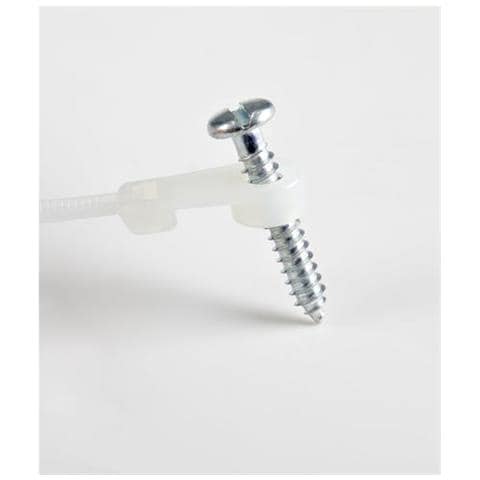 Fascette Fermacavo Da 10 Cm Con Foro Di Montaggio - 2 Mm Di Larghez - Foto 2