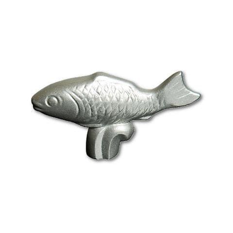 Pomello Pesce per Personalizzare le Pentole in Acciaio Dimensione 1.5 x 8 x 4.5 cm Colore Argento - Linea La Cocotte  - Foto 1