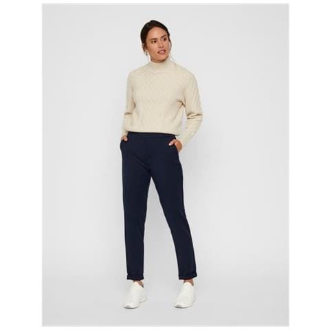 Vero Moda Pantaloni Sartoriali Blu Navy Donna - Foto 1