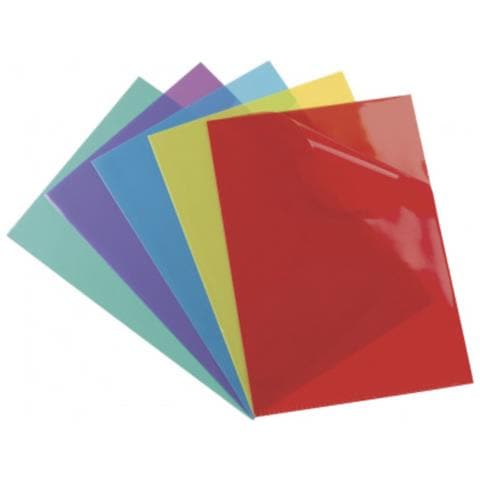 100206665 cartella PVC Blu, Verde, Viola, Rosso, Giallo A4 - Foto 1