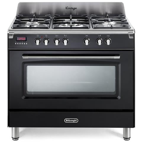 Cucina Elettrica MEM 965 NX ED 5 Fuochi a Gas Forno Elettrico Multifunzione Termoventilato Dimensioni 90 x 60 cm Colore Nero/ Acciaio Inossidabile Serie Mastercook  - Foto 1