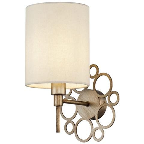 Applique Contemporanea Anna Metallo Colore Oro 1 Luce Diffosore In Pvc Crema - Foto 1