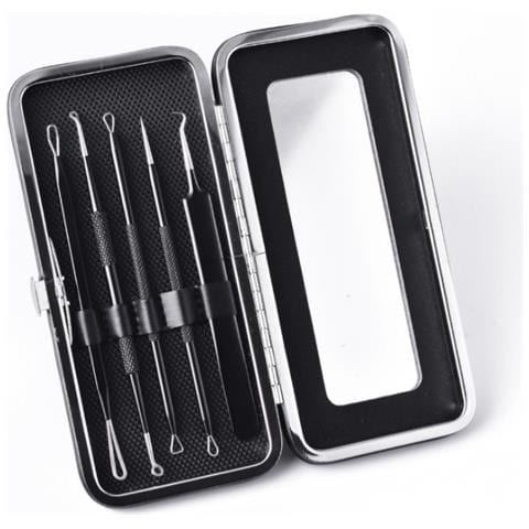 Confezione Da 5 Kit Di Strumenti Per Aghi Per Rimozione Di Punti Neri Black - Foto 1