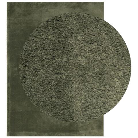 Tappeto Pelo Corto Huarte Morbido Lavabile Verde Bosco - Foto 9
