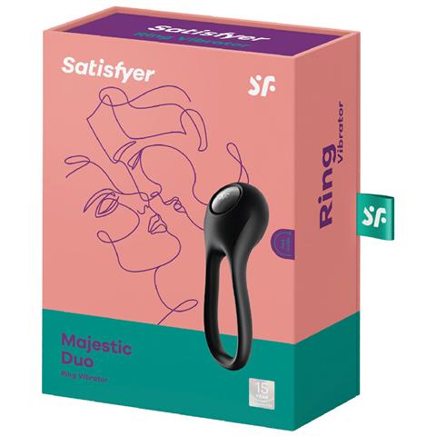 Lucidalabbra Vibrante Satisfyer Majestic Duo Nero - Foto 2