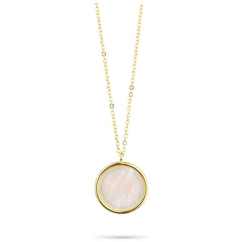 Radiant Collana Donna Stelle - Argento Placcato Oro 24 Carati, Design Moderno Con Stella Argentata (RY000038) - 3