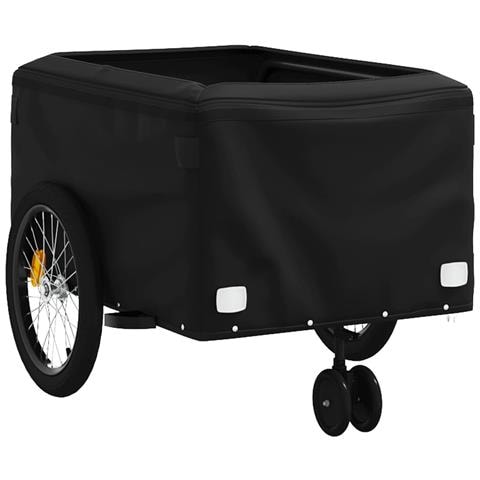 Rimorchio Da Bici Nero E Arancione 45 Kg In Ferro - Foto 10