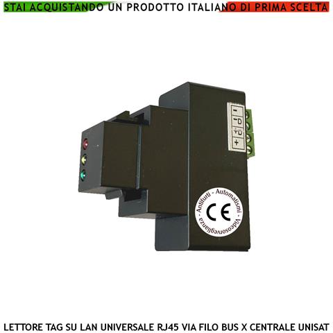 Lettore Trasponder Tag Codifica Unisat2 Modulo Rj45 Universale Di Qualsiasi Marca E Tipo 3 Led Giallo Verde - Foto 1