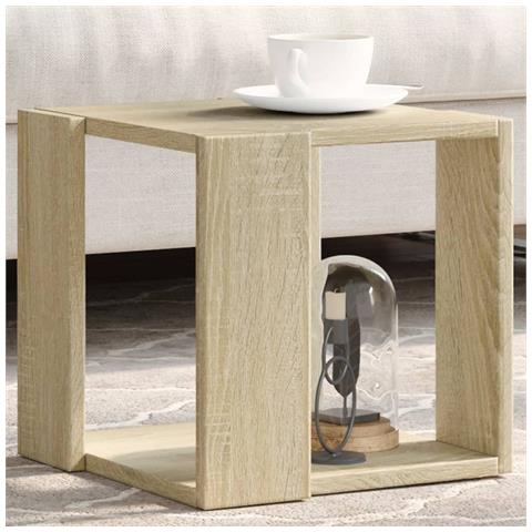 Tavolino Da Salotto Rovere Sonoma 32x32x30cm Legno Multistrato - Foto 1