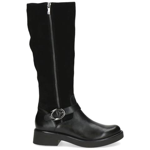 Black Casual Closed Boots Stivali Pelle Scarpe Donna Nero Eu 36, 9-25504-43-019 - Foto 2