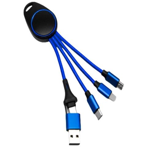 Portachiavi Led 5 In 1 Con Cavo Dati Blue - Foto 2