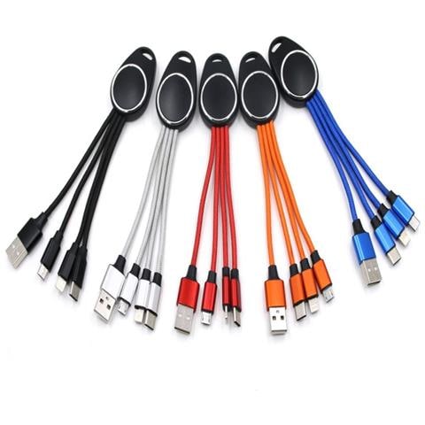 Portachiavi Led 5 In 1 Con Cavo Dati Blue - Foto 3