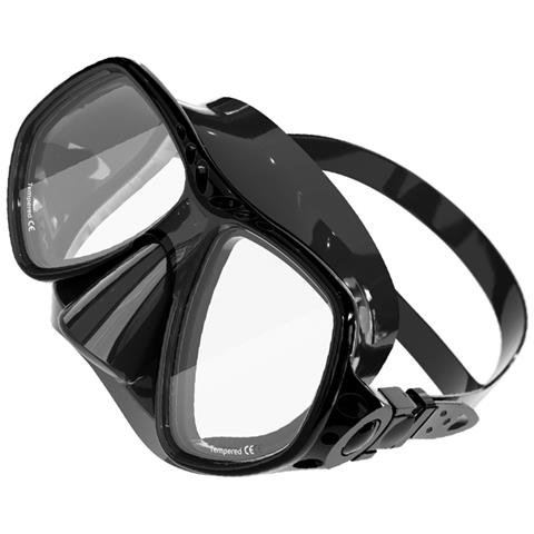 Maschera Subacquea - Maschera Snorkeling Integrale Per Una Visione Subacquea Nitida Black - Foto 3