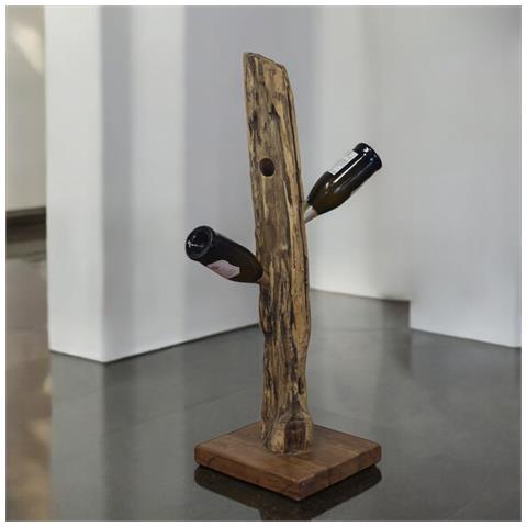 Sibilla - Porta Bottiglie In Legno Di Teak - Foto 6