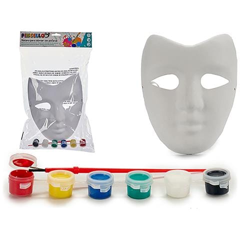 Maschera Artigianale Per Bambini Con Pittura. - Foto 1