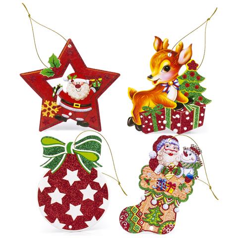 Pacchetto Da 4 Figurine In Schiuma. 12 Design Natalizi Random. - Foto 3