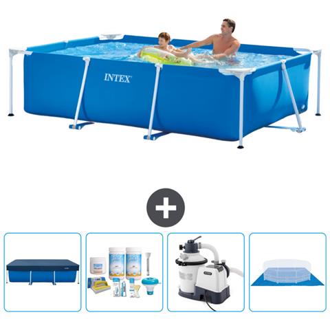 Piscina Fuori Terra - Rettangolo - 260x160x65 Cm - Blu - Include Accessori Coordinati Cb59 - Foto 1