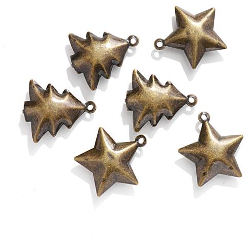 Campane Retrò Fai-da-te - Grandi Campane Per Albero Di Natale Da 38x46 Mm (confezione Da 10) - Foto 1