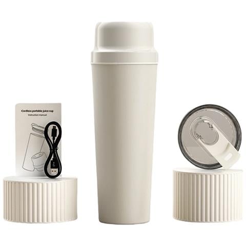 Mini Spremiagrumi Elettrico Portatile - Acciaio Inossidabile 304, Ideale Per L'uso In Movimento White - Foto 1
