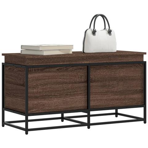 Contenitore con Coperchio Rovere Marrone 100x40x51,5 Truciolato - Foto 2