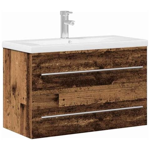Armadio per Lavabo da Bagno Legno vecchio 80 x 38.5 x 48 cm - Foto 1