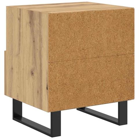 Armadio da Notte 2 pcs rovere artigianale 40 x 35 x 47,5 cm - Foto 9