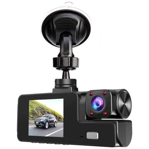 A22 Hd Night Vision Dash Cam Wifi A Tripla Lente Con Scheda Tf Da 32gb - Foto 1