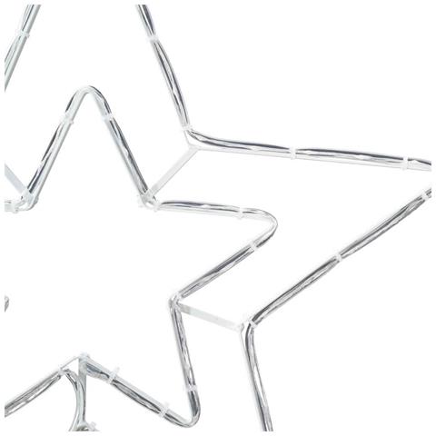 Stella di Natale Bianco Freddo 51,5 x 50 x 0,65 cm Ferro - Foto 9