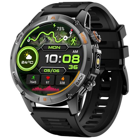 Smartwatch Multifunzionale Con Monitoraggio Frequenza Cardiaca, Pressione Sanguigna E Sonno Compatibile Con L'app Gloryfit Black - Foto 1