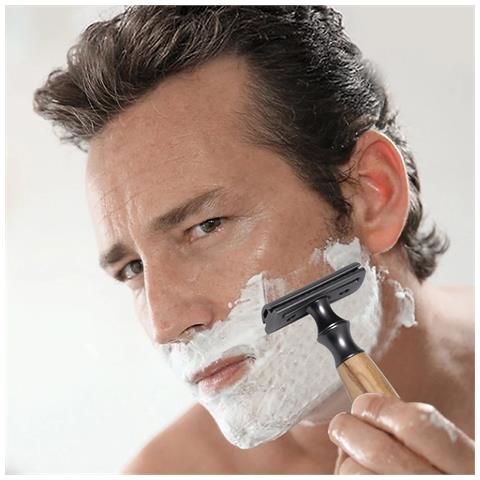 Rasoio Di Sicurezza Manuale Vintage In Rame Con Supporto White - Foto 4