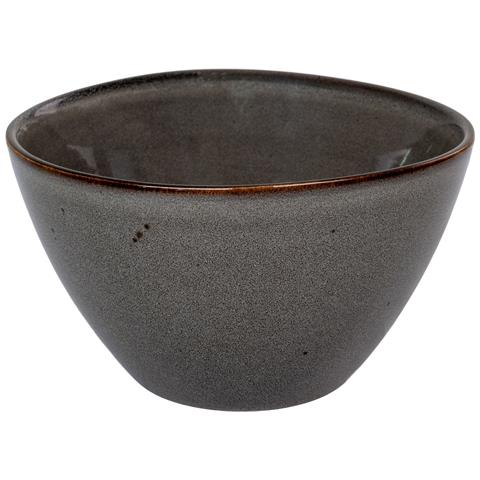 Set 4 Ciotole Selma In Gres Grigio E Marrone — Ø15×9 Cm - Foto 1