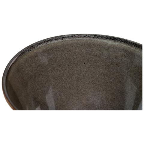 Set 4 Ciotole Selma In Gres Grigio E Marrone — Ø15×9 Cm - Foto 2