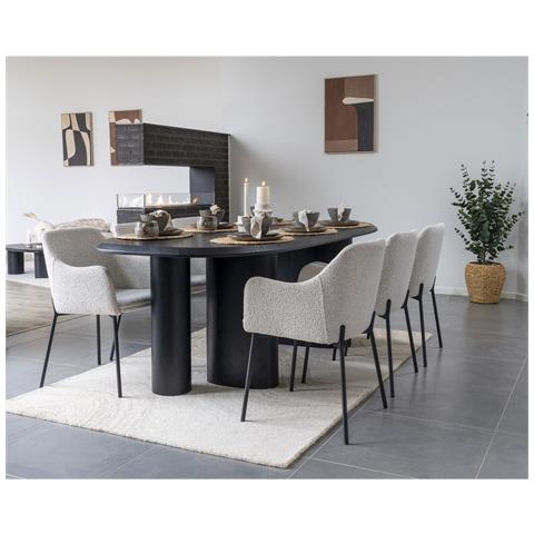Set 4 Ciotole Selma In Gres Grigio E Marrone — Ø15×9 Cm - Foto 4