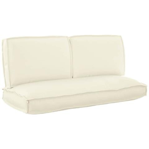Set di Cuscini 3 pcs Crema Tessuto Oxford - Foto 1