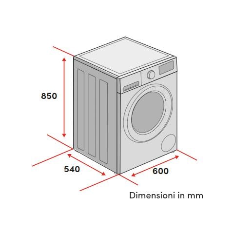 DHW812IVA3 Lavatrice 8 Kg Inverter | 1200 Giri | Classe A-30% - Foto 6